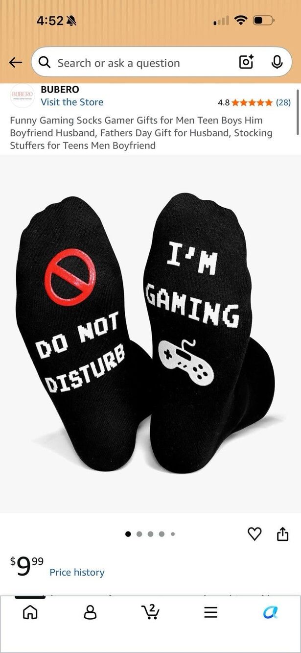 Men’s Socks Do Not Disturb I’m Gaming Novelty Socks Dad Son Brother New
